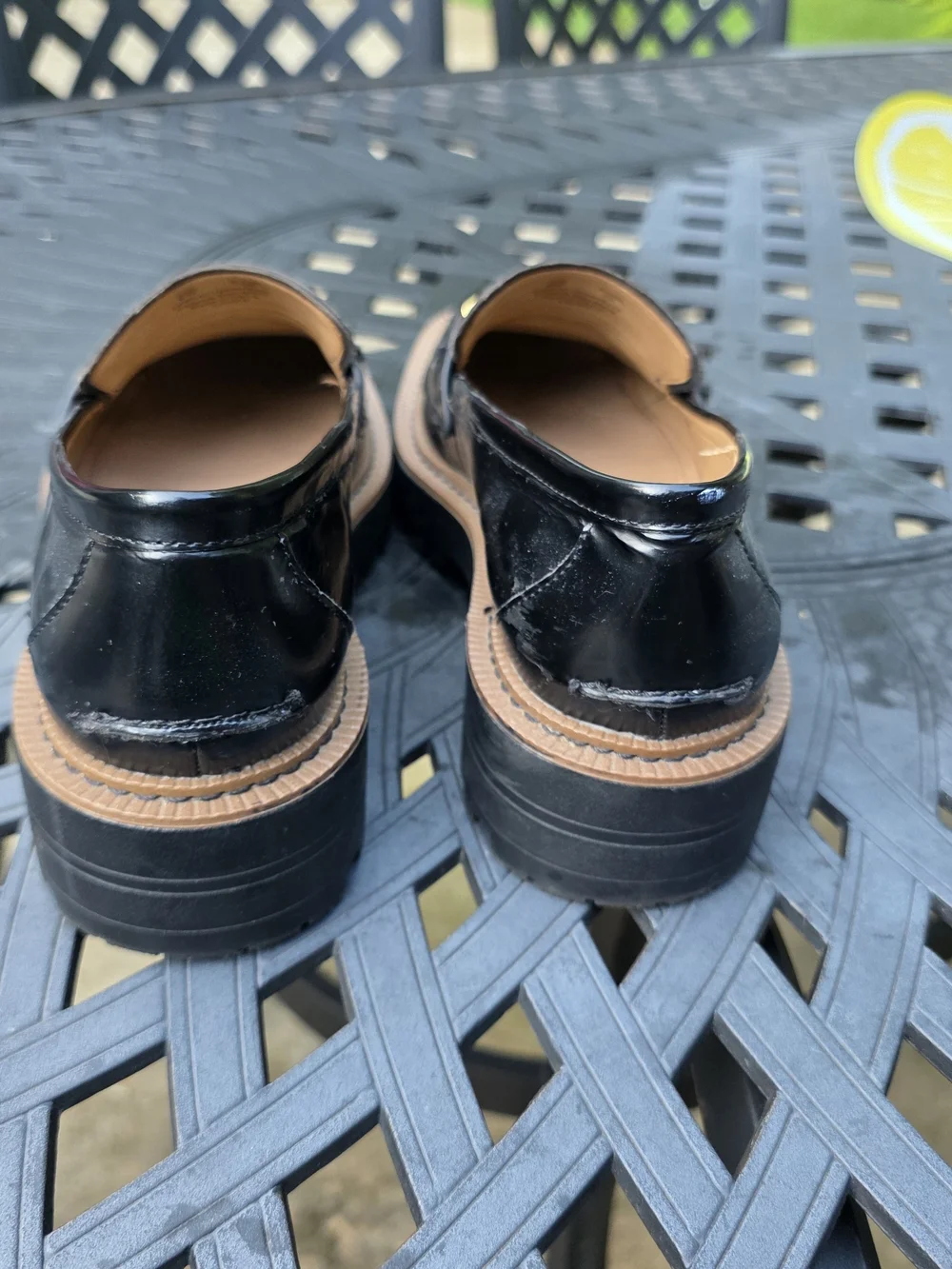 Sam Edleman New York Chunky Black Leather Loafers
